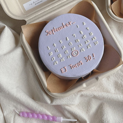 MINI CALENDAR CAKE