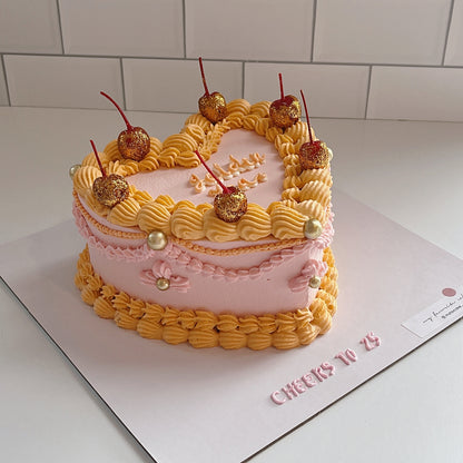 GLITTER CHERRY CAKE